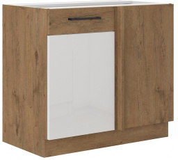 Dolní skřínka VEGAS - 105 ND 1F BB, Dub Lancelot / Bílý lesk