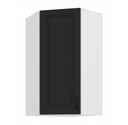 Felső sarokszekrény STELLO - 60x60 GN-108 1F (45°), Fehér/Grafit Felső sarokszekrény STELLO - 60x60 GN-108 1F (45°), Fehér/Grafit