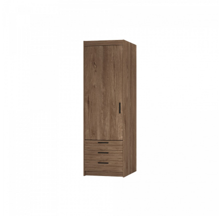 Šatní skříň Enja 1D3S, dub lefkas