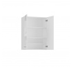 Závěsná koupelnová skříňka PEMA 2DD MINI, Bílý lesk