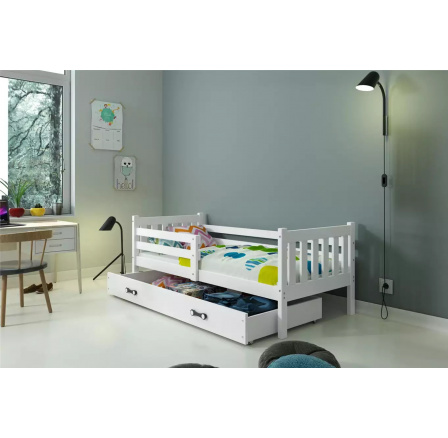 CARINO PARTEROWE RAMA BIAŁY SZUFLADA BIAŁY 90 X 200 KPL