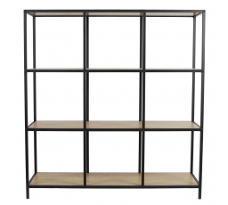 Loka IX polc tölgy/fekete