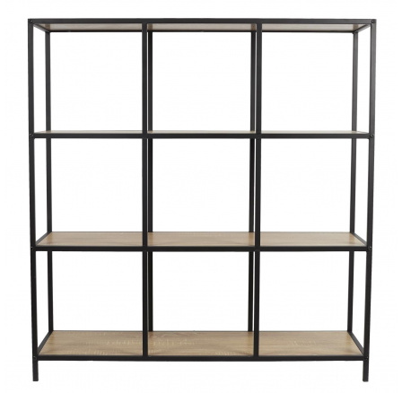 Loka IX polc tölgy/fekete