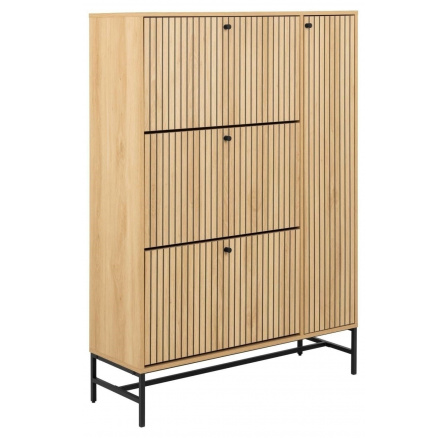 Széles Albany cipősszekrény természetes tölgy