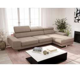 NAROŻNIK MILANO MINI 270 CM - Odcienie beżu , prawa