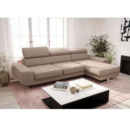NAROŻNIK MILANO MINI 270 CM - Odcienie beżu , prawa