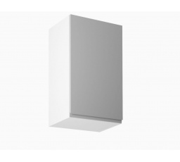 ASPEN Felső konyhaszekrény G45, jobb, szürke fényes/fehér