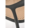 K530 étkezőszék, Fekete/Természetes