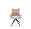 Forgó étkezőszék K540, Bézs/Fekete