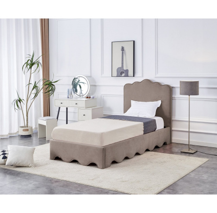 ORSO ágy, Bézs Mat Velvet 38