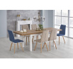 TIAGO étkezőasztal 140-220, lancelot tölgy/fehér