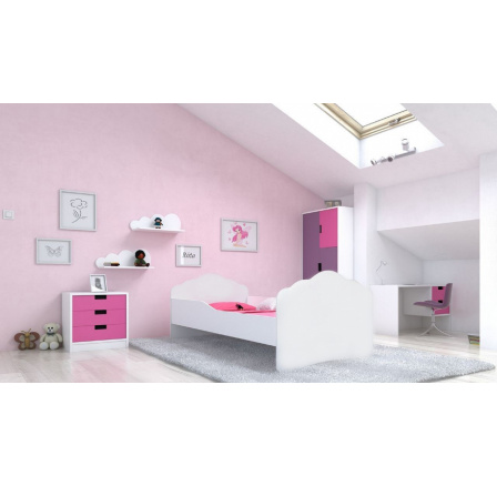 Ágy matraccal CASIMO 140x70 Fehér