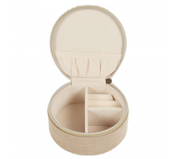 Bársonyos ékszerdoboz Velo bézs