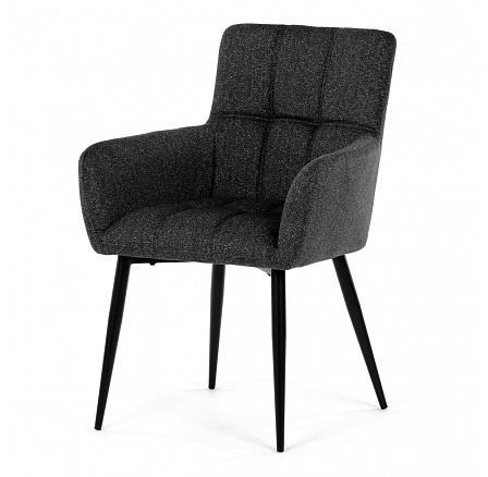 Jídelní židle, šedá, látka, DCH-P3146 GREY2