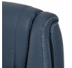 Kancelářské křeslo, houpací mechanismus, modrá ekokůže, KA-Y344 BLUE