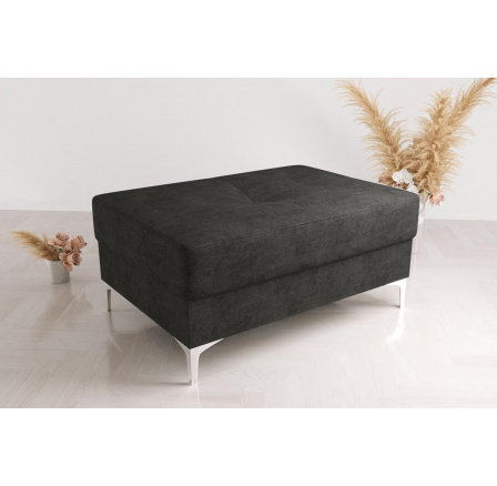 PUFA Z POJEMNIKIEM 100x55 CM - Odcienie czarnego