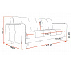 LIZBONA kinyitható kanapé, Kronos 46