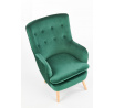 RAVEL fotel, sötétzöld