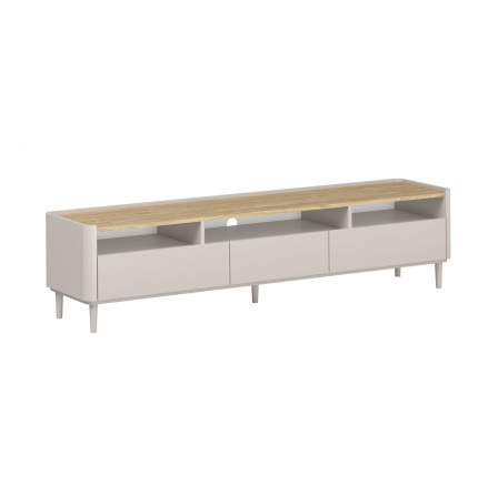 ELIVO RTV 200 1K2SZ - cashmere / dąb olejowany / nogi cashmere ELIVO RTV 200 1K2SZ - cashmere / dąb olejowany / nogi cashmere