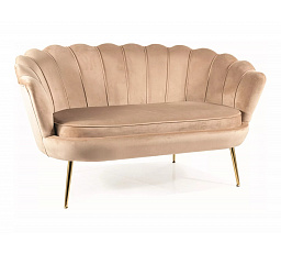 CAMELLIA 2 VELVET kanapé, Bézs Bluvel 28/Arany