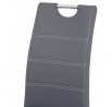 Jídelní židle, šedá, ekokůže, HC-484 GREY