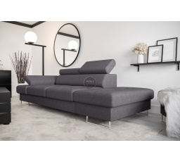 SOFA GALAXY II SZEZLONG 235 CM - Odcienie szarości , Szezlong po prawej - prawa strona