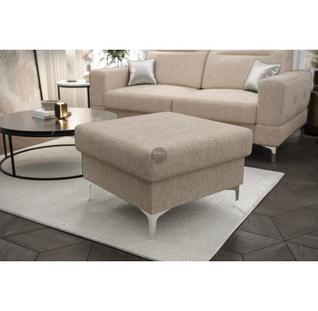 PUFA TAPICEROWANA MALIBU 70X70 CM - Odcienie beżu