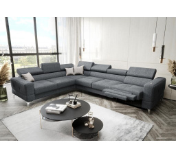 NAROŻNIK ROZKŁADANY TOSCANIA MAX RELAX 320×250 - lewa , Odcienie szarości