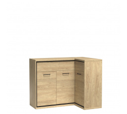 Sarok komód MEDIOLAN M15 Natural Hikora