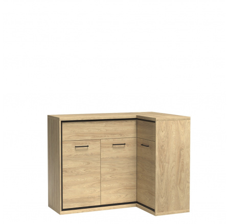 Sarok komód MEDIOLAN M15 Natural Hikora