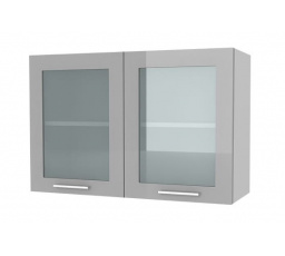 Kuchyňská horní skříňka Femme G80 2W, šedý lesk