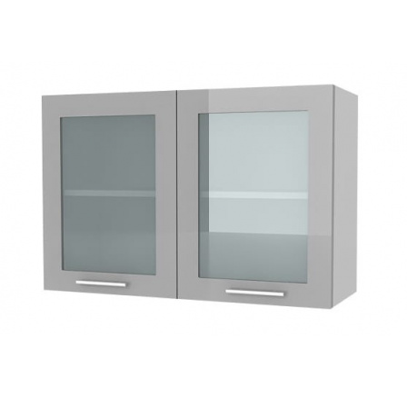 Kuchyňská horní skříňka Femme G80 2W, šedý lesk