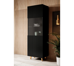 PAFOS vitrin, matt fekete