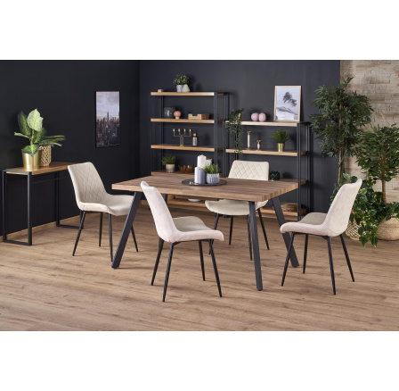 BERLIN étkezőasztal, Dió/Fekete