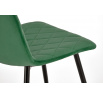 Étkezőszék K525 VELVET, Sötétzöld/Fekete