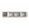 VESPER RTV 187 3D - cashmere mdf / cashmere / złote uchwyty / cokół