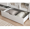 FORTINO emeletes gyerekágy matracokkal 180x80 cm, Fehér