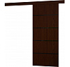 Falra szerelhető tolóajtó MUSCHU 96 Wenge+Fekete