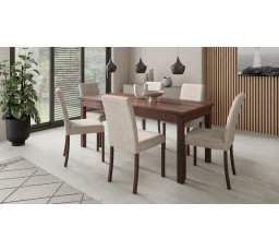 RODOS 81 Asztal és szék készlet Sötét dió