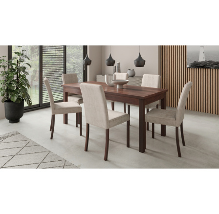 RODOS 81 Asztal és szék készlet Sötét dió