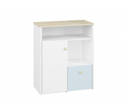 Elmo 10 biały/buk fjord - komoda