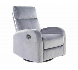Állítható OLIMP Velvet fotel, szürke Bluvel 14