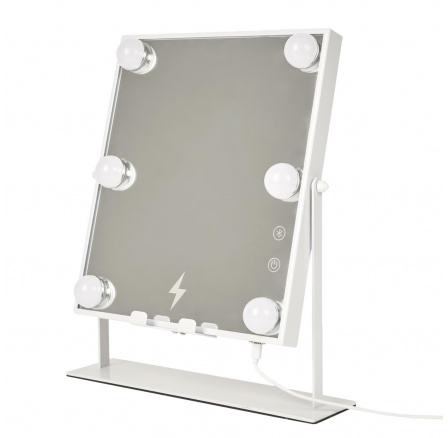 LED tükör hangszóróval és töltővel