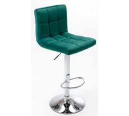 Bárszék N-12P, zöld / ezüst