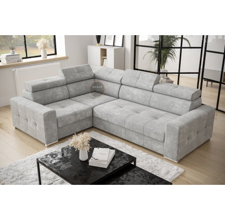 NAROŻNIK Z FUNKCJĄ SPANIA MARGO II 270X197 - lewa , Wybierz własny kolor - Zapisz swój wybór - Galeria tkanin poniżej