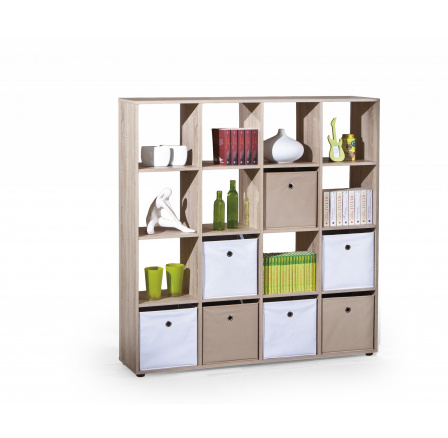 LUINI 16 könyvtár, sonoma tölgy