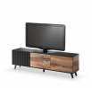 TV komód RANDOM RTV-2 RTV, wotan tölgy/fekete