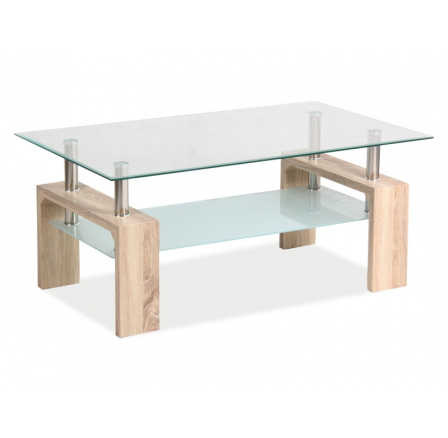 ŁAWA LISA BASIC II TRANSP./DĽB SONOMA 100x60x55
