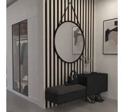 Grace Lustro Okrągłe na pasku 80cm Lustro 80x80