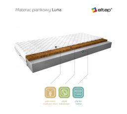 Materac Piankowy Luna 120x200 Medicott Silver Medicott Silver
